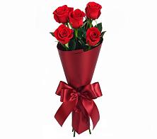 Букет 5 Красных роз Эдлесс Лав в Баракаевской