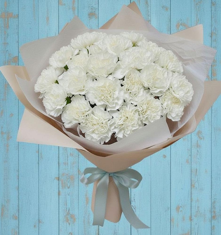 Букет цветов из: Гвоздики в Баракаевской