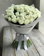 Букет 35 Белых роз в Баракаевской