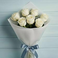Букет 7 Белых роз Эдлесс Лав #REPLACE_PRED# Баракаевской