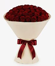 Букет 101 Бордовая роза Блэк Бакарра в Баракаевской