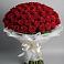 Букет 101 Красная роза Блэк Мэджик в Баракаевской