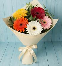 Букет цветов из:  Герберы в Баракаевской