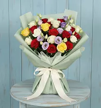 Букет цветов из:  Розы в Баракаевской
