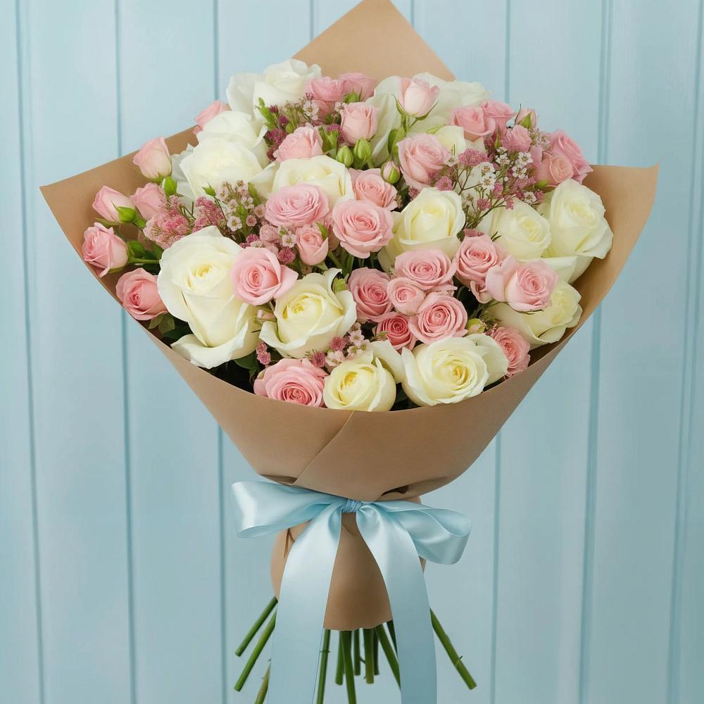 Букет цветов из: Розы в Баракаевской