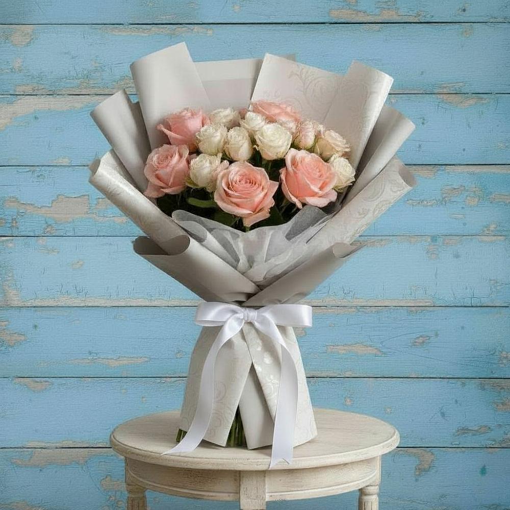 Букет цветов из: Розы в Баракаевской