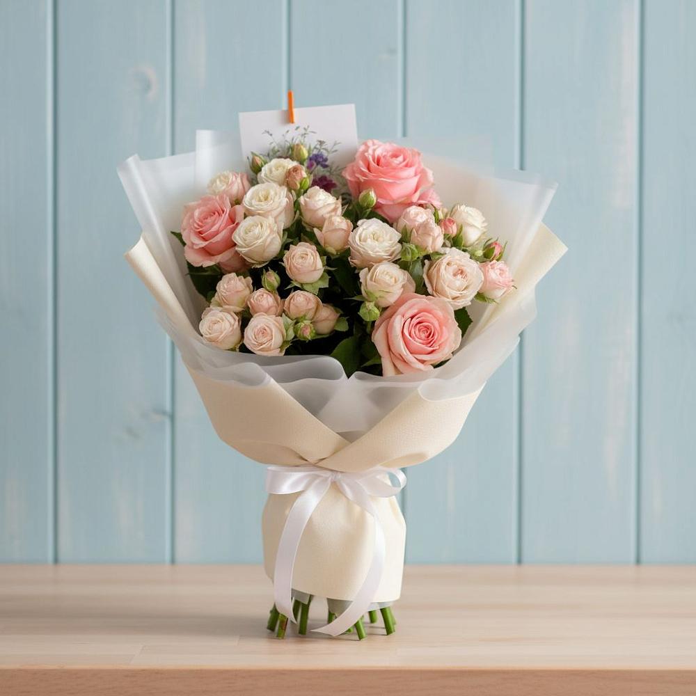 Букет цветов из: Розы в Баракаевской