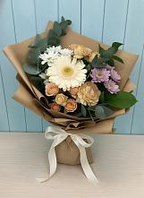 Букет цветов из:  Герберы и Хризантемы в Баракаевской