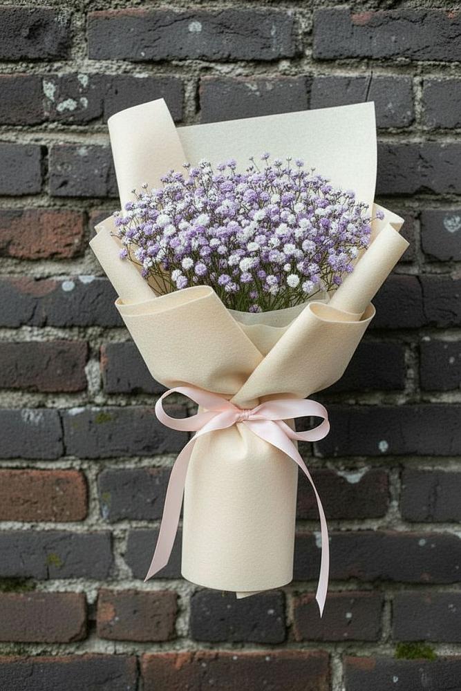 Букет цветов из: Гипсофила в Баракаевской