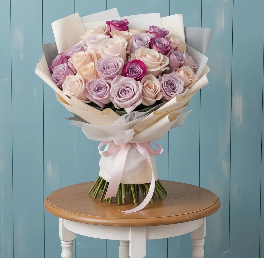 Букет цветов из: Розы в Баракаевской