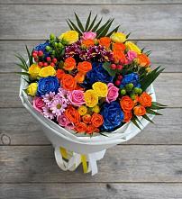 Букет цветов из:  Розы и Хризантемы в Баракаевской
