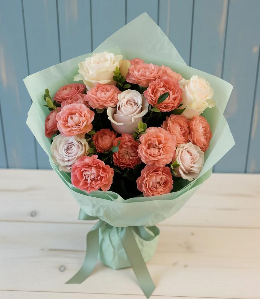 Букет цветов из: Розы в Баракаевской