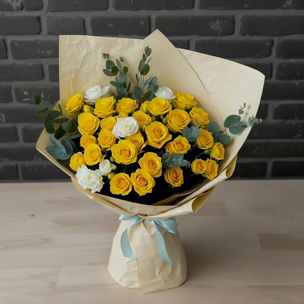 Букет цветов из: Розы в Баракаевской