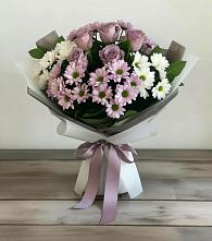 Букет цветов из:  Хризантемы и Розы #REPLACE_PRED# Баракаевской