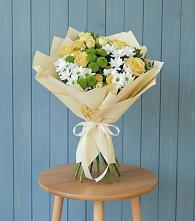 Букет цветов из:  Хризантемы и Розы #REPLACE_PRED# Баракаевской