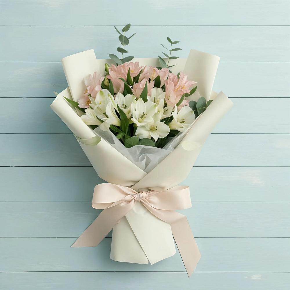 Букет цветов из: Альстромерии в Баракаевской