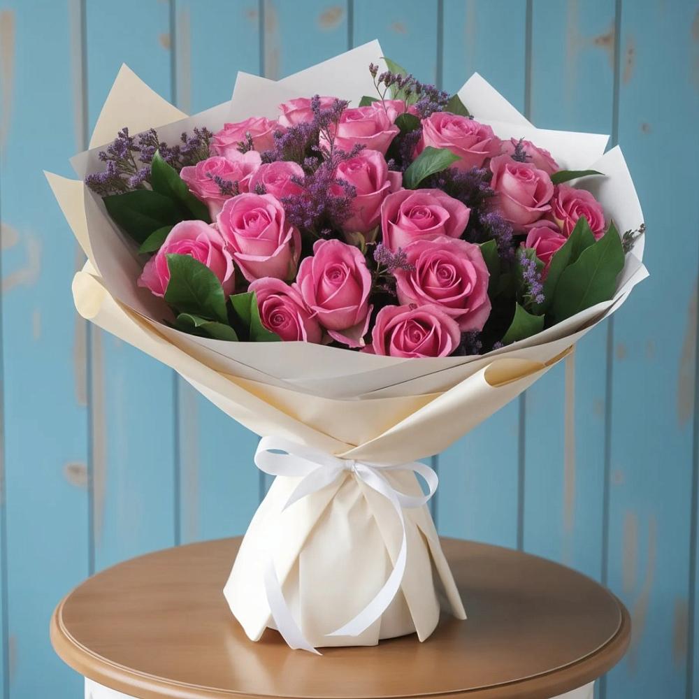 Букет цветов из: Розы в Баракаевской